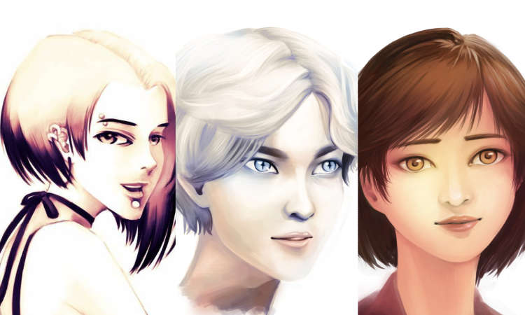 More portrait paintings done from imagination instead of reference