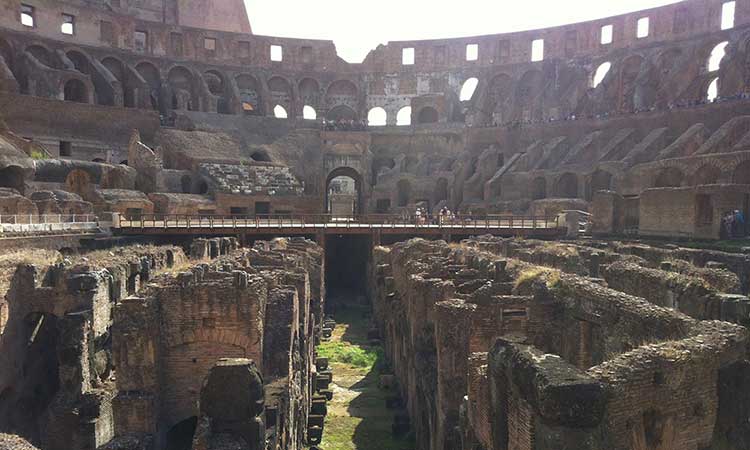 Roman Coliseum ruins, Rome Italy