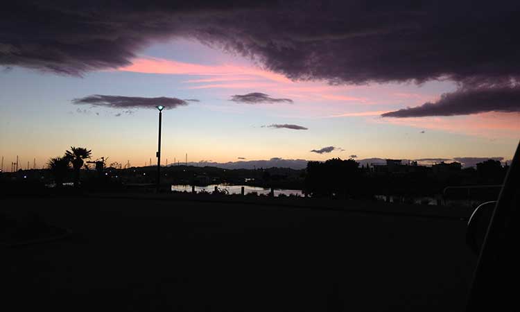 Sunset at Napier New Zealand. No filter.